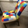 Newly Upholstered Small Bedroom Chair In New Zealand wool and Patchwork Design - Image 5