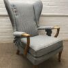 Parker Knoll Wingback chair fully refurbished In 100% Wool Model 757 - Image 6