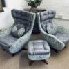 Parker Knoll 2 Eggs Chairs & Sofa - Image 8