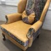 Vintage Duresta Wing Back Chair fully refurbished in Leather and Velvet £750